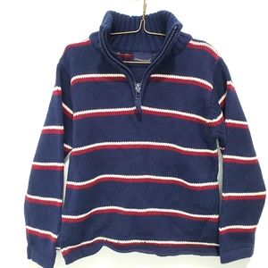 Standard Blues 1/4 Zip Navy Stripe Sweater Size 5T